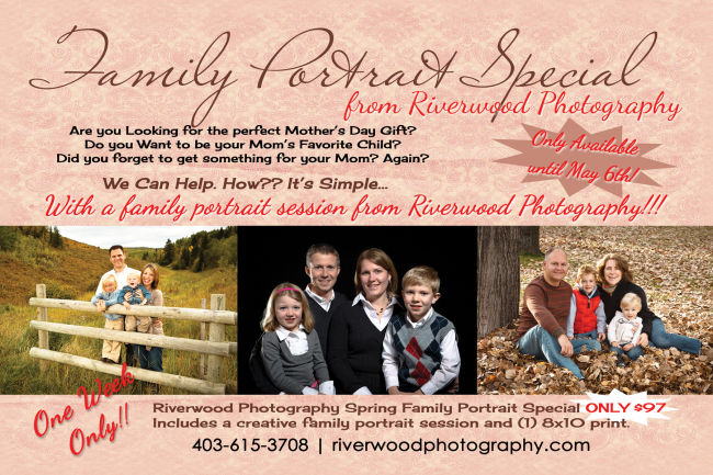Family Portrait Special - Mothers Day Promotion