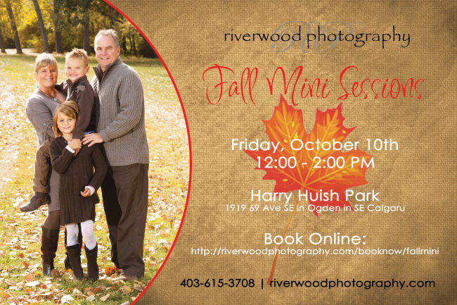 Fall Mini Portrait Sessions - October 2014