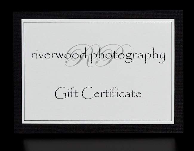 Riverwood Photography Gift Certificate created by The Uncommon Bride