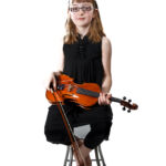 Portrait of Portrait of Danielle and her Violin