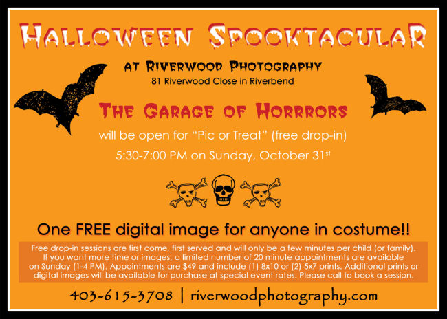 Free Drop-In for Halloween Pic or Treat Sessions