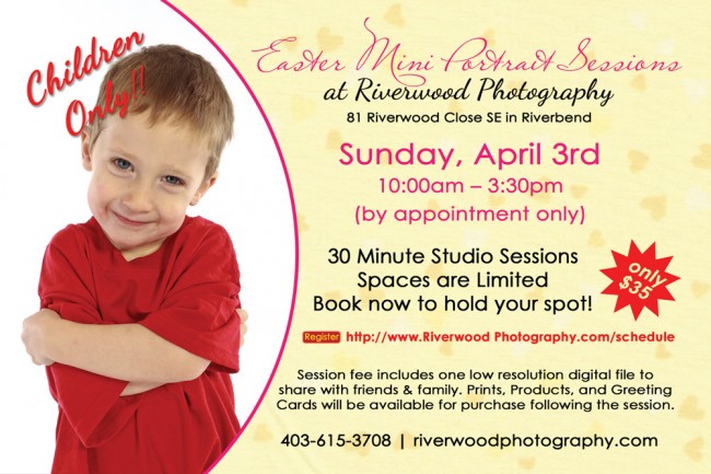 Easter Mini Portrait Sessions | 403-615-3708 | Calgary, Alberta, Canada