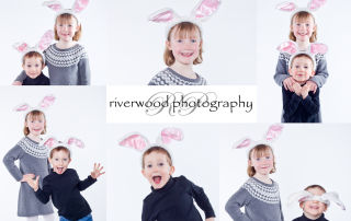Bunny Ears Collage from Easter Mini Portrait Sessions