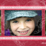 Facebook Timeline Cover Image Template - Hearts and Swirls