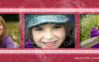 Facebook Timeline Cover Image Template - Hearts and Swirls