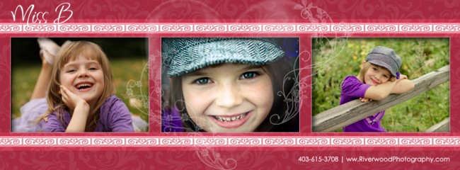 Facebook Timeline Cover Image Template - Hearts and Swirls