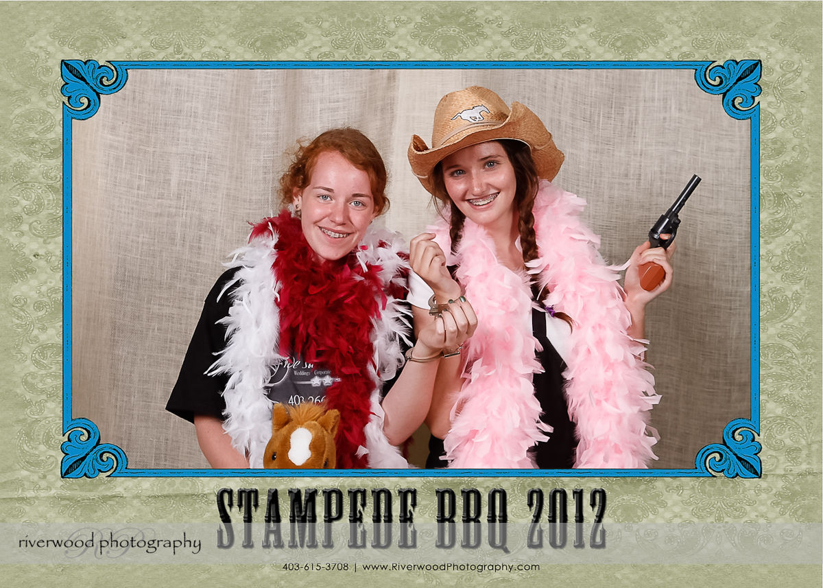 Custom Photobooth during the Calgary Stampede