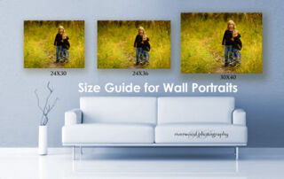 Wall Portrait Photography Sizing Guide
