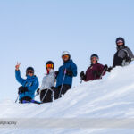 Skiing on a Bluebird Day at Lake Louise