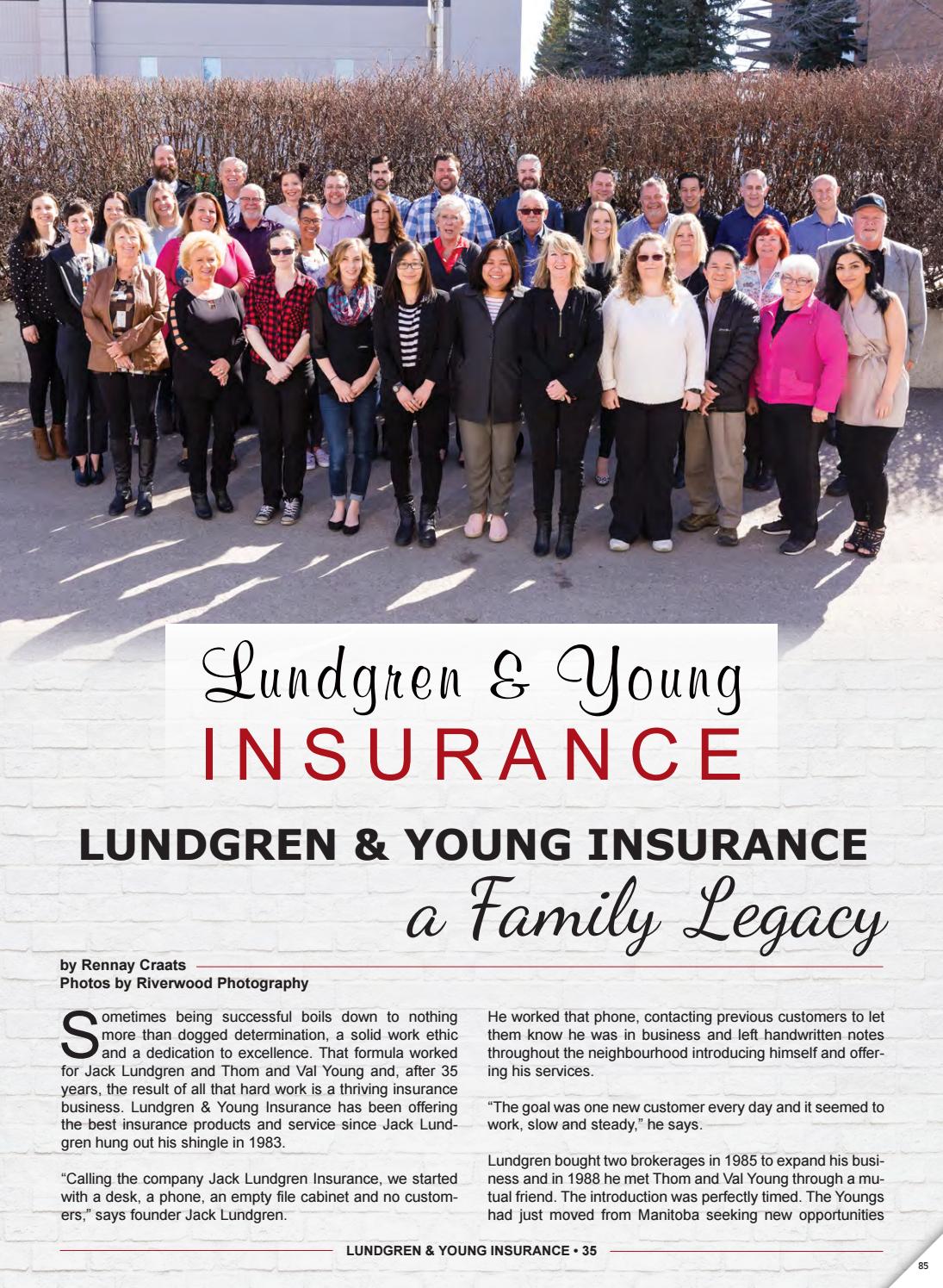 Business in Calgary Magazine - Business Profile for Lundgren and Young Insurance