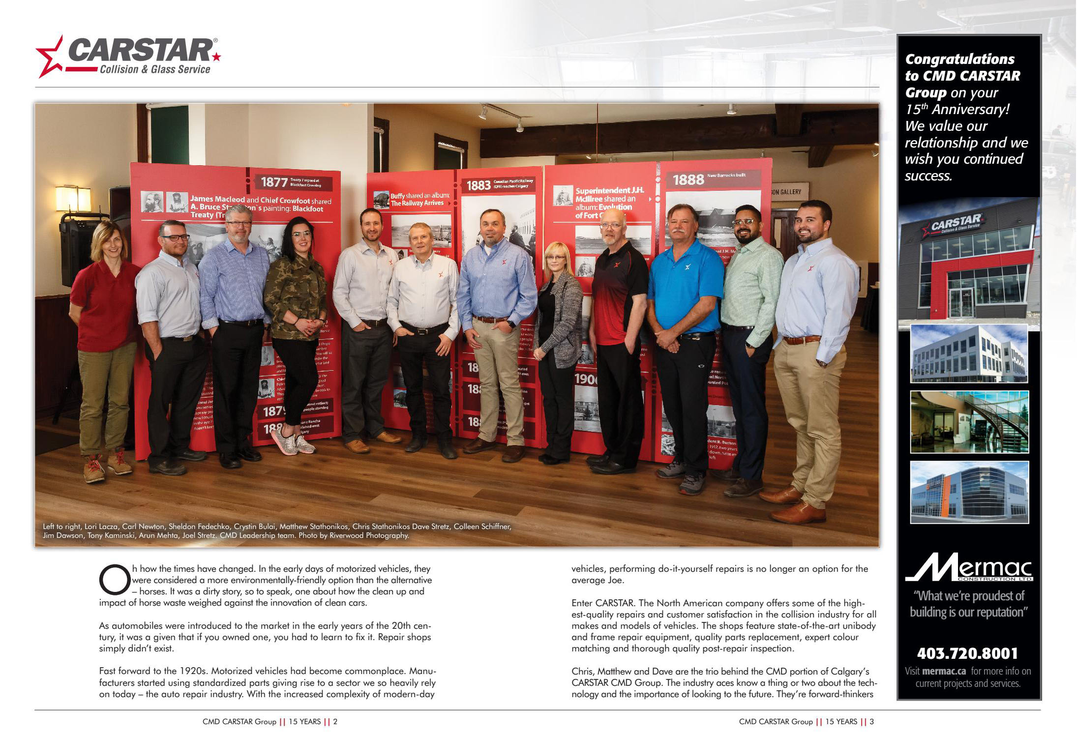 Business in Calgary Magazine - Business Profile for Carstar