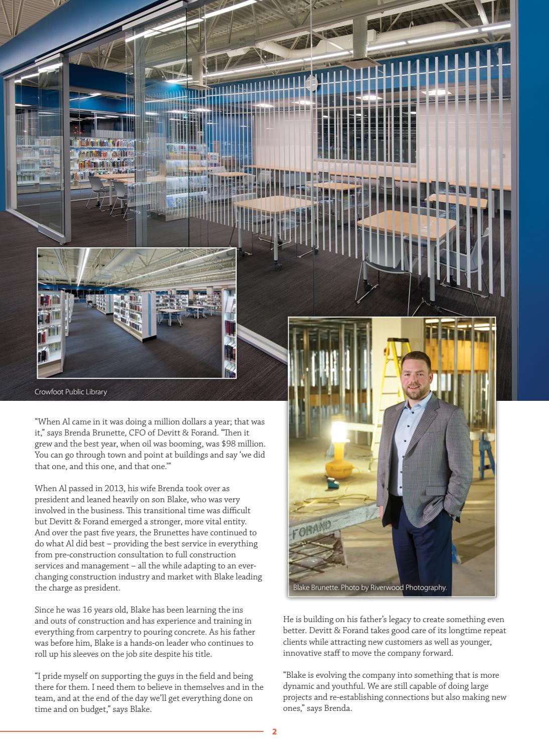 Business in Calgary Magazine - Business Profile for Devitt & Forand