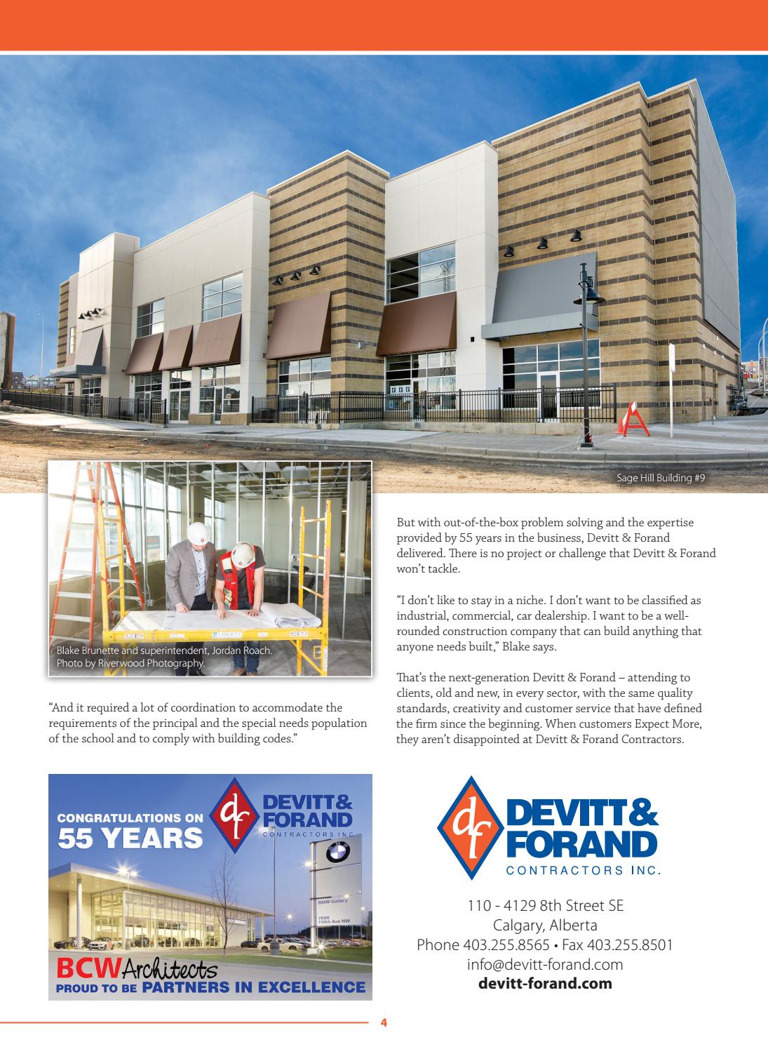 Business in Calgary Magazine - Business Profile for Devitt & Forand