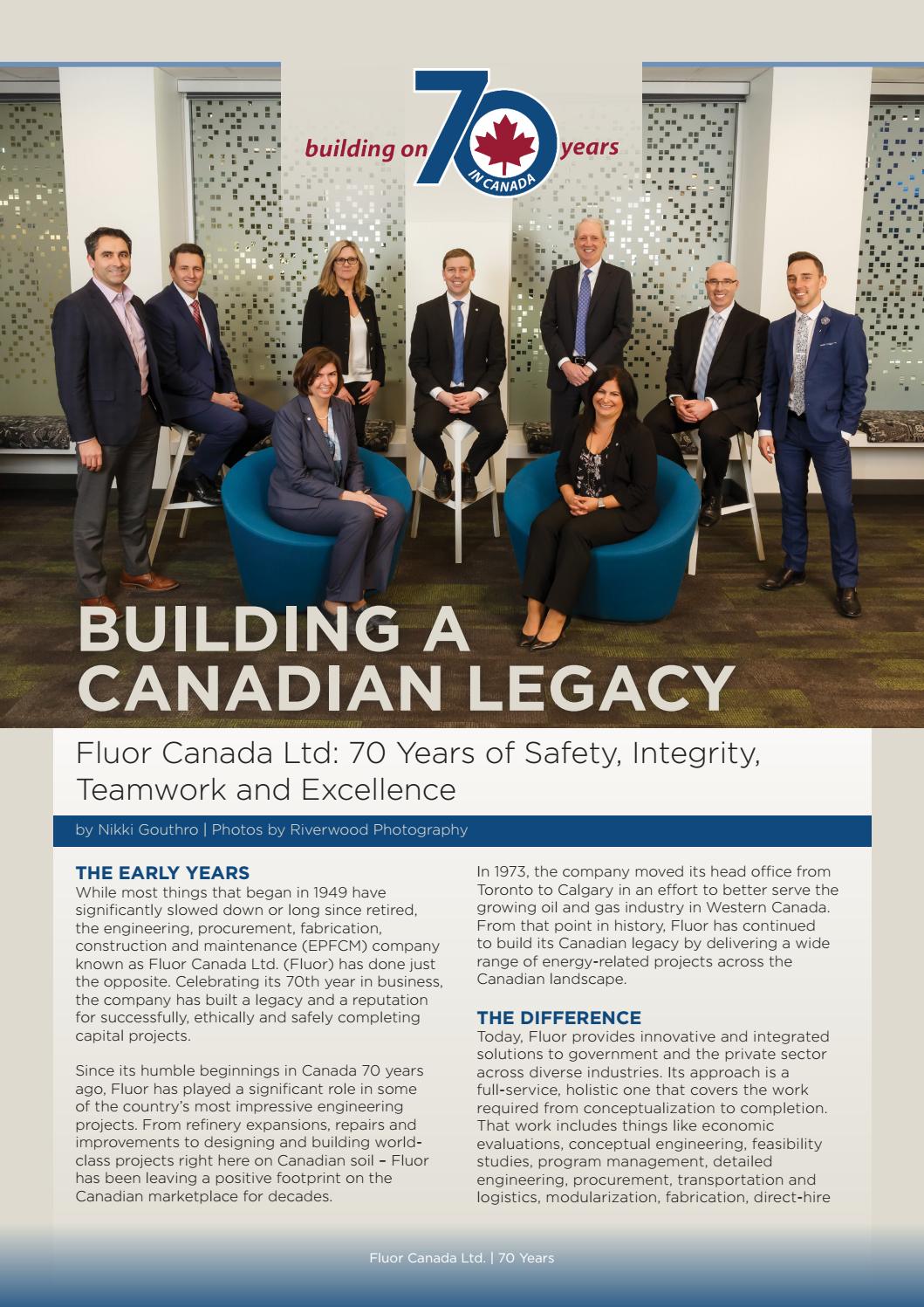 Business in Calgary Magazine - Business Profile for Fluor Canada