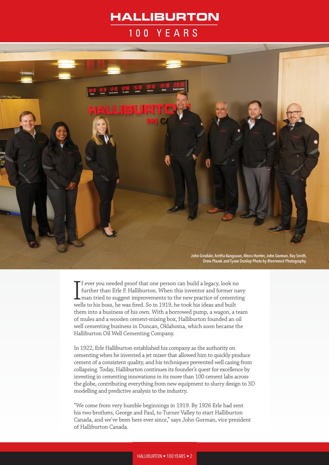 Business in Calgary Magazine - Business Profile for Halliburton Canada