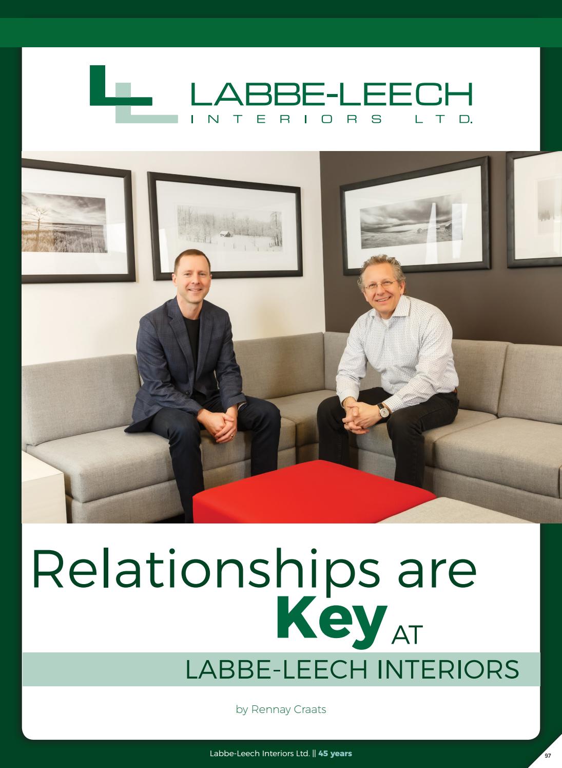 Business in Calgary Magazine - Business Profile for Labbe-Leech Interiors