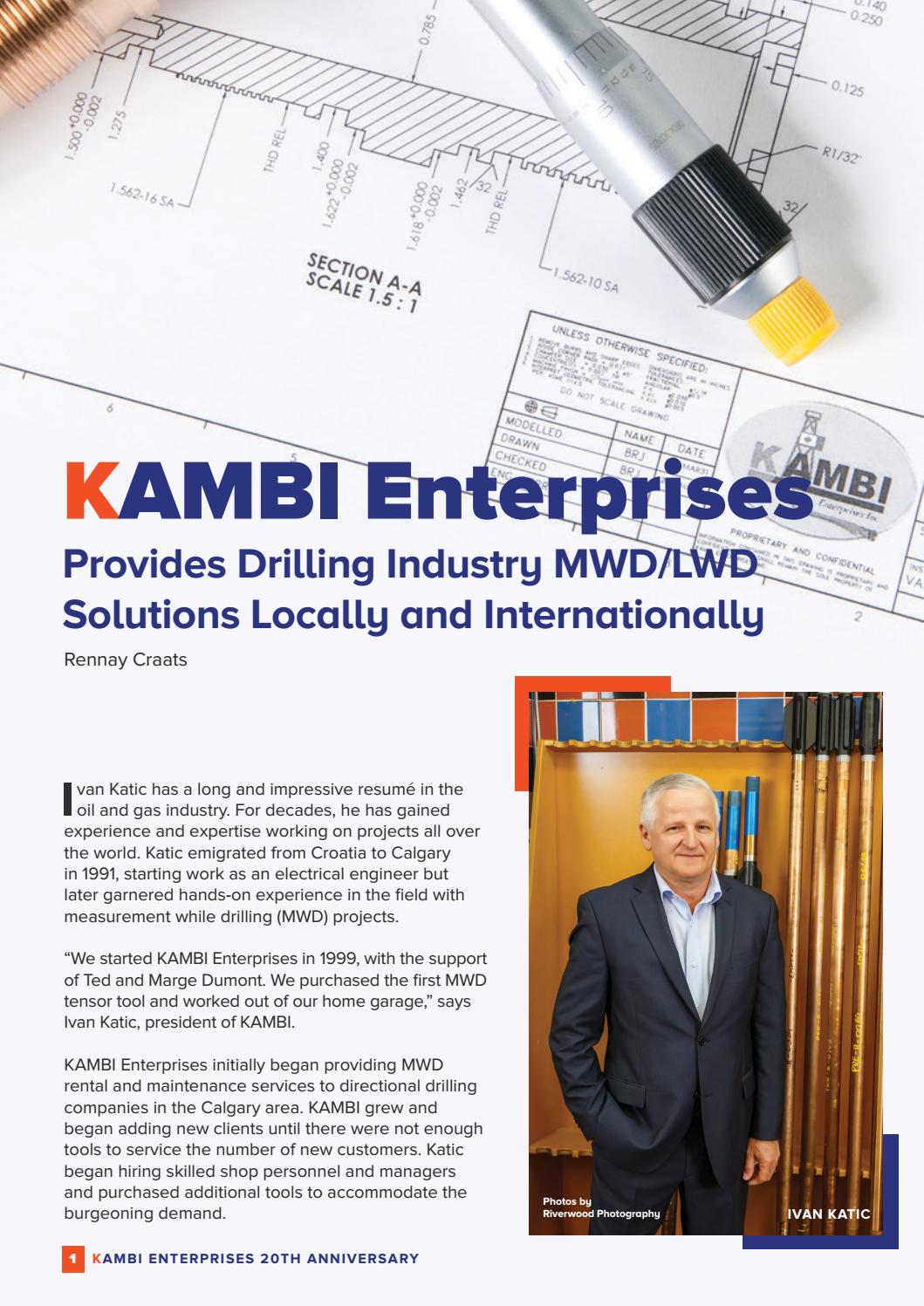 Business in Calgary Magazine - Business Profile for Kambi Enterprises