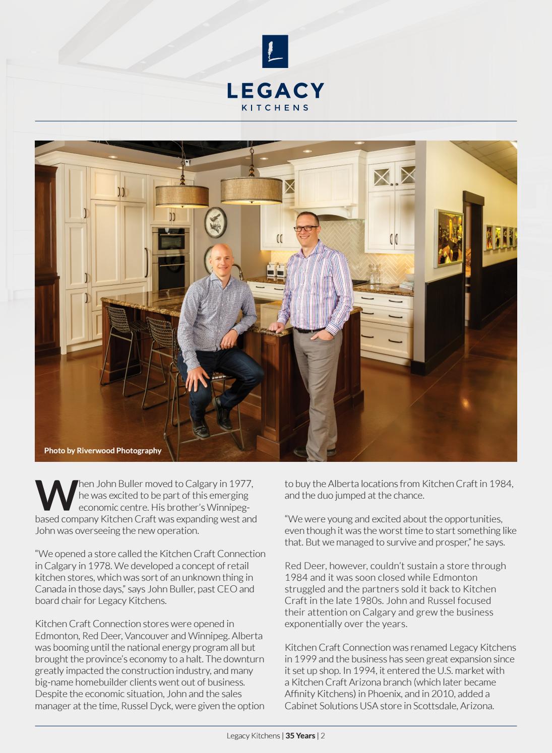 Business in Calgary Magazine - Business Profile for Legacy Kitchens